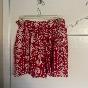 Knox Rose Red and White Shorts